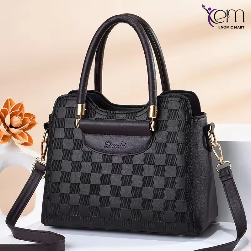 Big Brown Handbags Ladies Luxury Business Shoulder thumbnail 4
