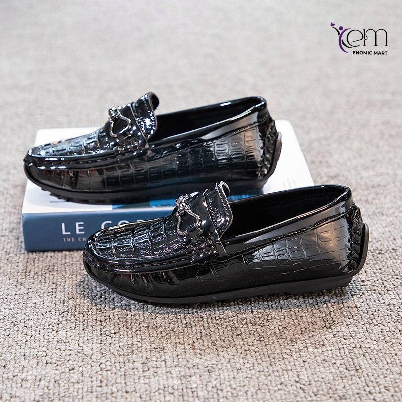 Boy Dress Shoes British Style Single-Layer Leather