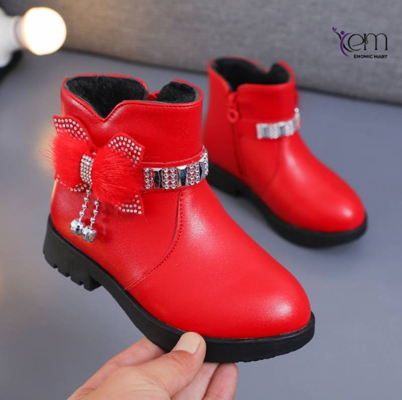 Winter New Style Students and Girls in the Tube Warm Leather Boots thumbnail 4