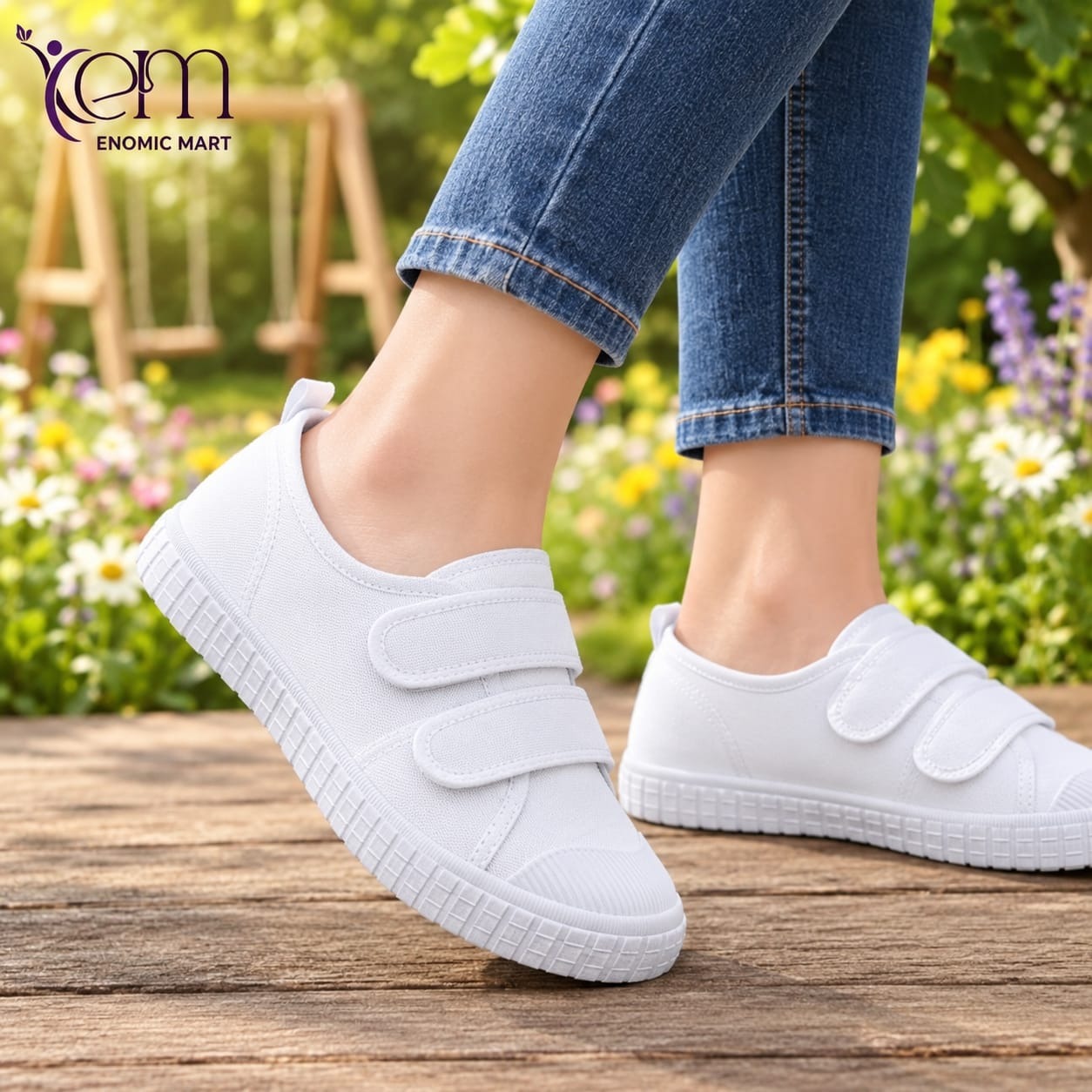 Comfortable Canvas White Ballet School Shoes