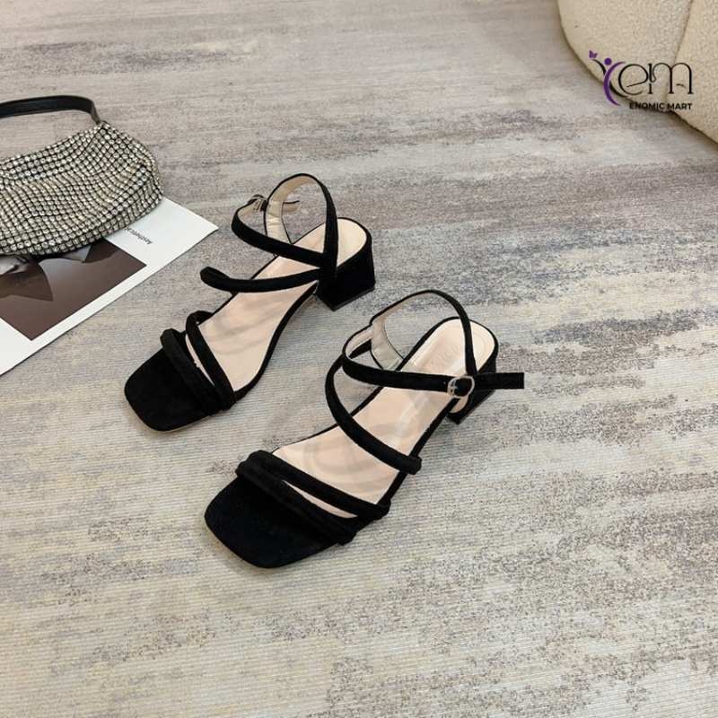 Women Shoes Solid Color New Design square Heels