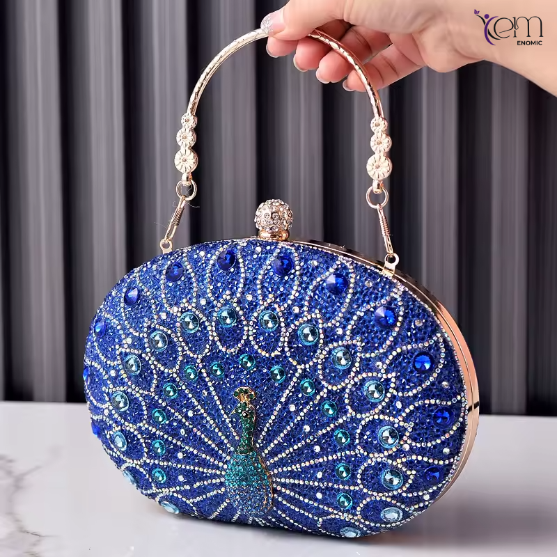 Diamond Inlaid Water Diamond Handbag thumbnail 2
