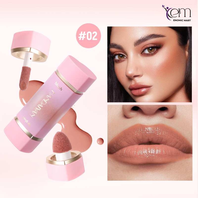 Double Ended 2-in-1 Cream Blush & Lip Tint Set-6 Colors Mineral-Based thumbnail 2
