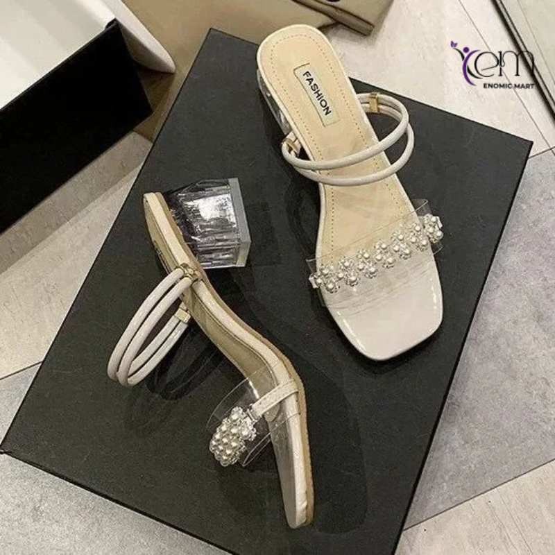 Fashionable and elegant high-heeled sandals for women
