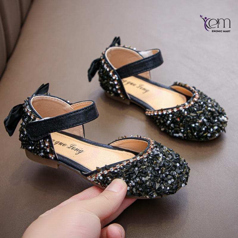 Summer New Rhinestone Soft-soled Girls' Half Sandals thumbnail 3