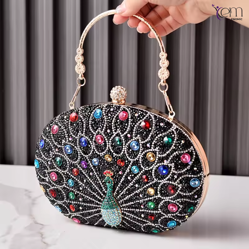 Diamond Inlaid Water Diamond Handbag