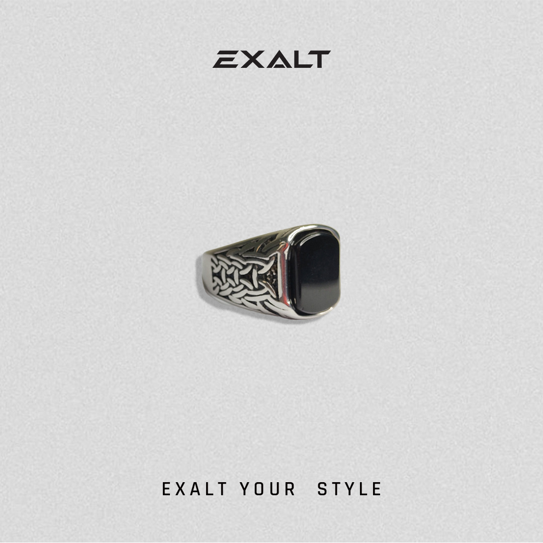 Legacy Knot Black Onyx Ring for Men_img_1