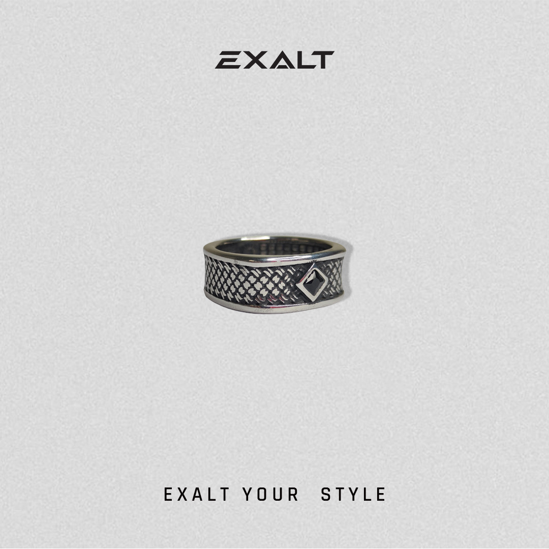 Geometrix Black Onyx Ring for Men_img_1