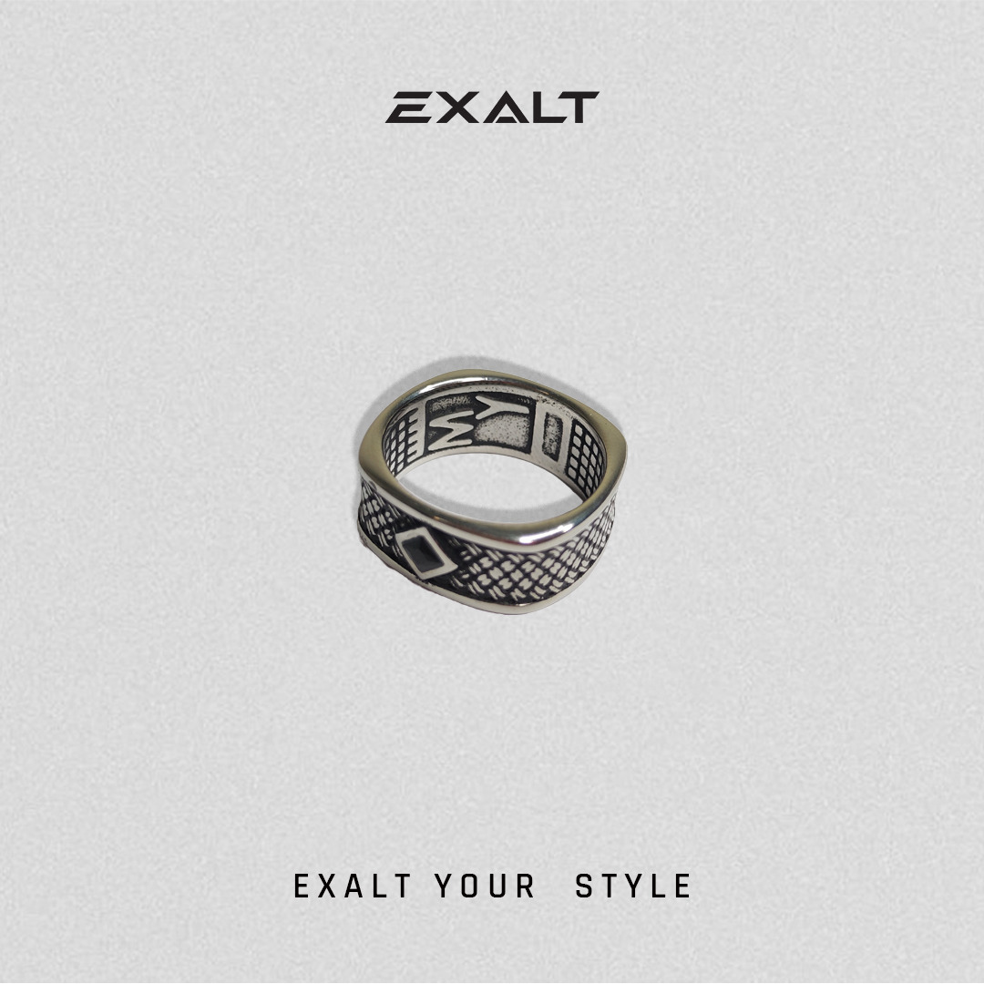 Geometrix Black Onyx Ring for Men_img_2