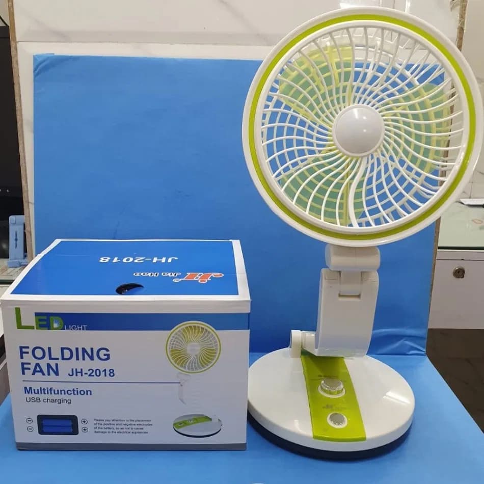 Rechargeable Folding Fan With LED Light, LR Fan 2018, Rechargeable Folding Table Fan with Light thumbnail 8