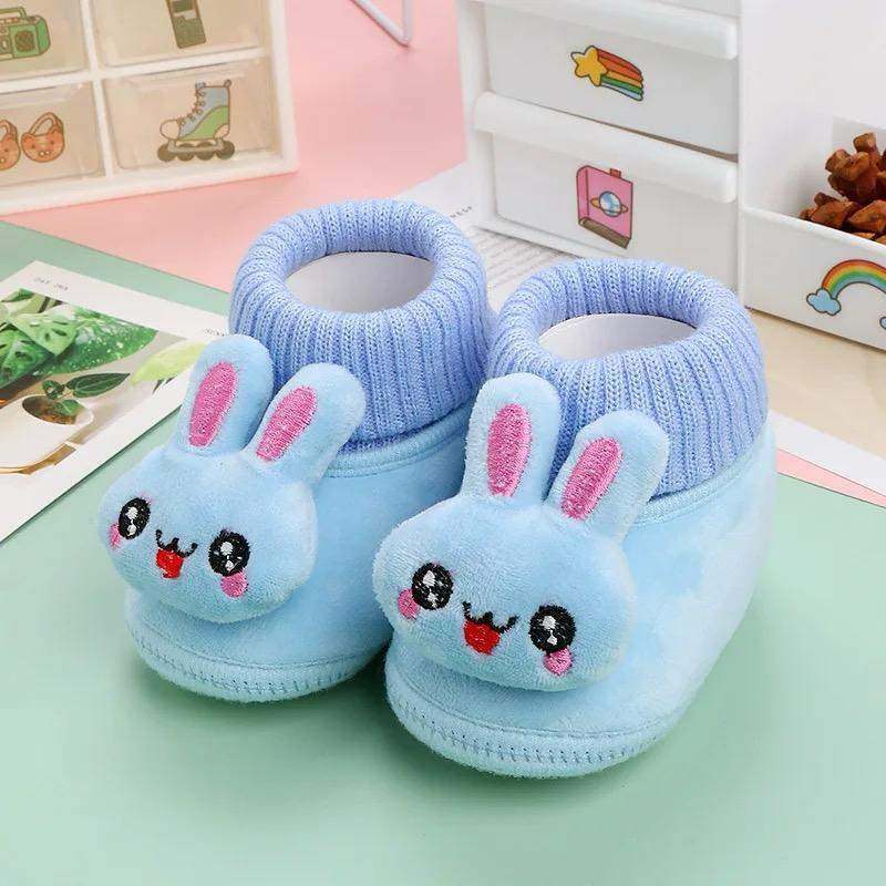 Rabbit Cartoon Baby Shoes – Warm Soft Sole Winter Plush Cotton Baby Socks Shoes thumbnail 3