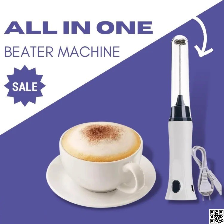 Rechargeable Hand Liquid Mixer Foamer – Coffee, Cappuccino & Milk Frother thumbnail 5