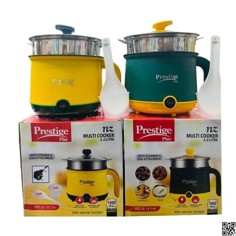 Prestige Plus Multi Cooker 2.2L – Electric Multi Functional Cooking Pot thumbnail 4