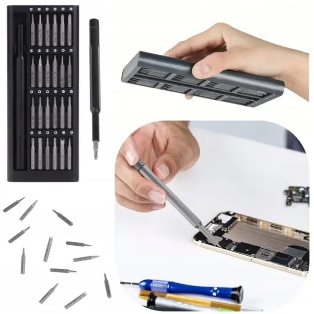 24 in 1 Precision Screwdriver Set with Magnetic Driver – Jiffix Pocket Manual Repair Tool Kit thumbnail 3