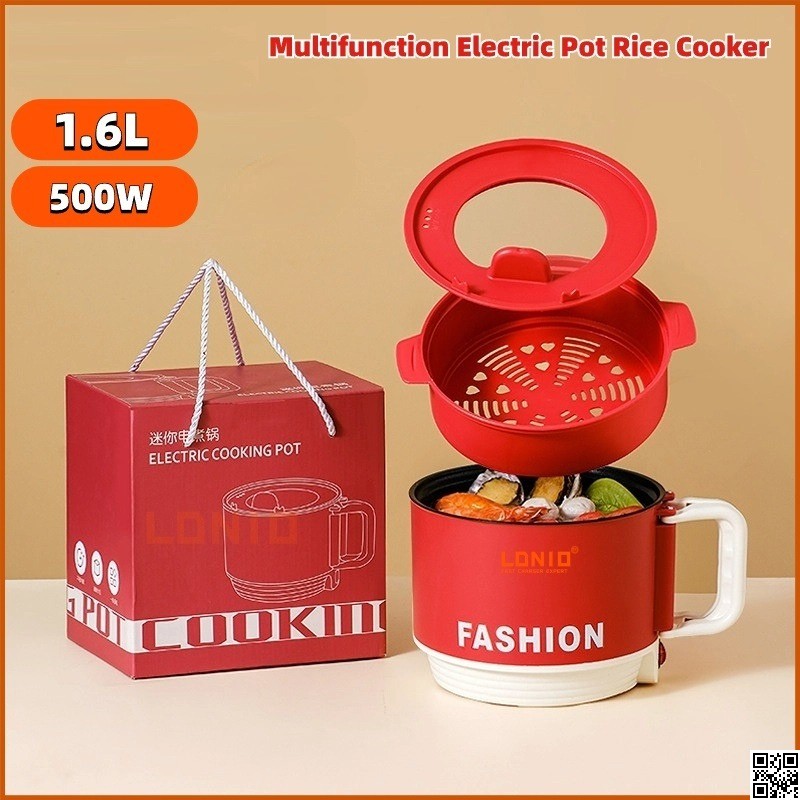 Electric Cooking Pot 1.6L – Mini Multi Functional Cooker