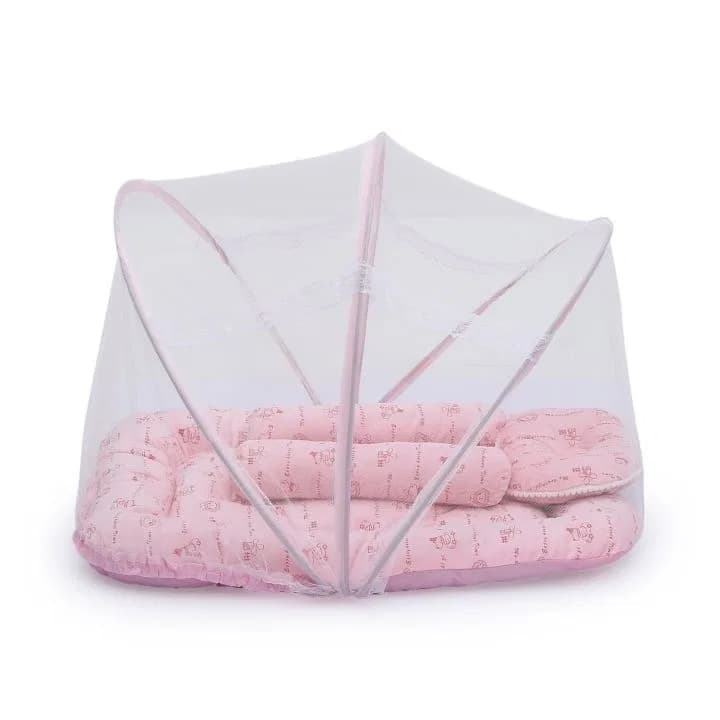 Baby Bed Set With Mosquito Net, Baby Bed with Mosquito Net and Pillow thumbnail 2