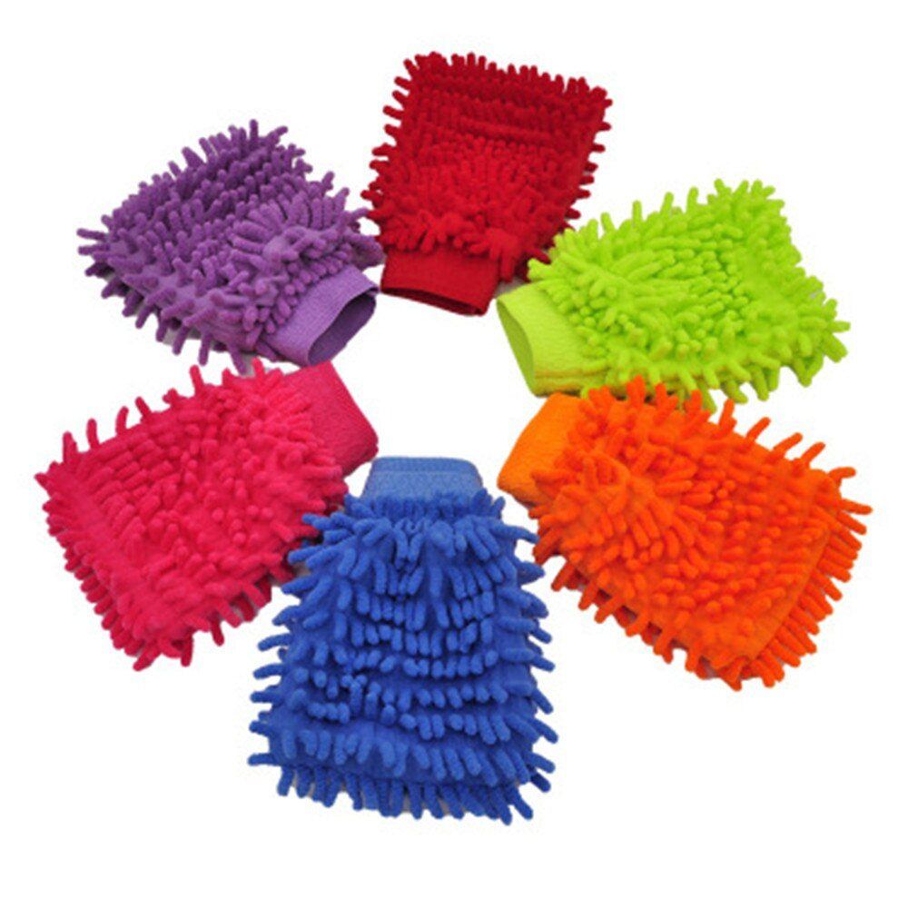 Microfiber Car Wash Gloves Super Soft Chenille Car Bike Washing Glove Scratch Free Car Detailing Cleaning Gloves Bangladesh