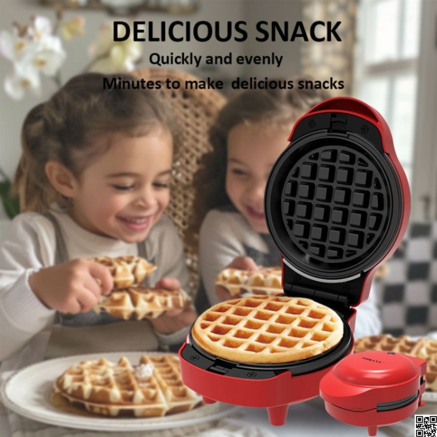 Electric Bubble Egg Waffle Maker | Eggette Waffle Machine 350W thumbnail 6