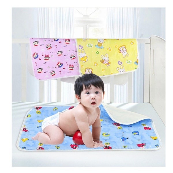 Baby Waterproof Urine Mat XL & XXL | Reusable Washable Newborn Baby Urine Pad 60x80cm, 70x90cm thumbnail 4
