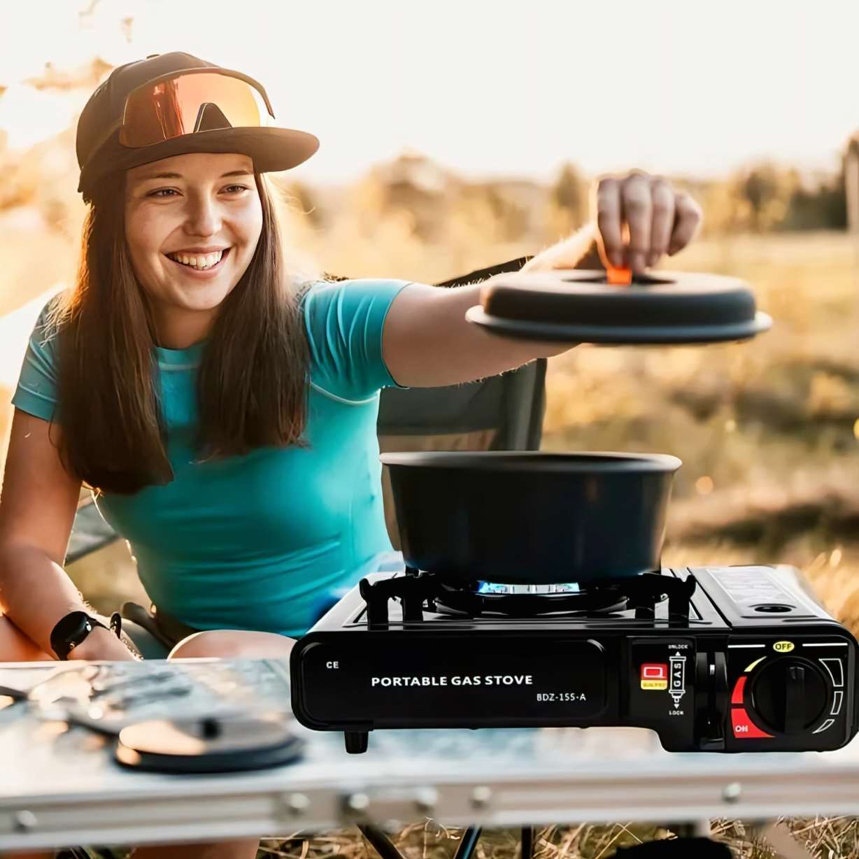 Portable Gas Stove BDZ-155-A – Butane Gas Camping & Outdoor Stove thumbnail 2