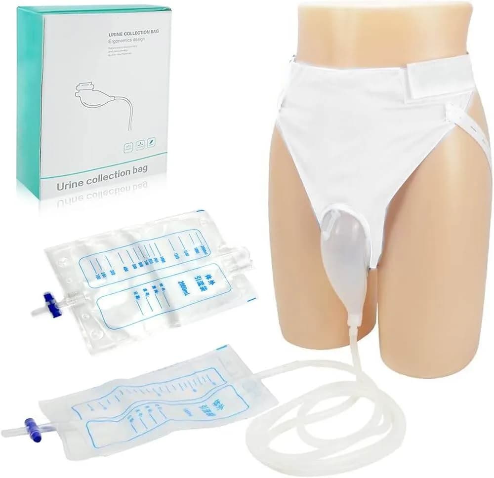 Urine Collection Bag, Portable Reusable Medical Incontinence Bag - Collecting Bag for Men and Women with Catheter Bag and Urinal thumbnail 5