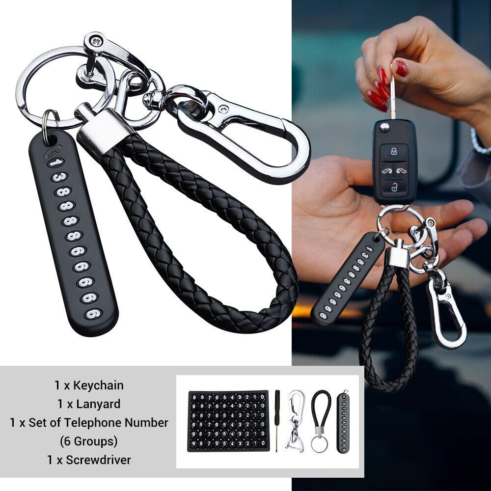 Anti Lost Phone Number Keychain Plate Pendant Keyring with Mobile Number Tag for Car Bike Keys Stainless Steel Anti Rust Key Chain Bangladesh thumbnail 4
