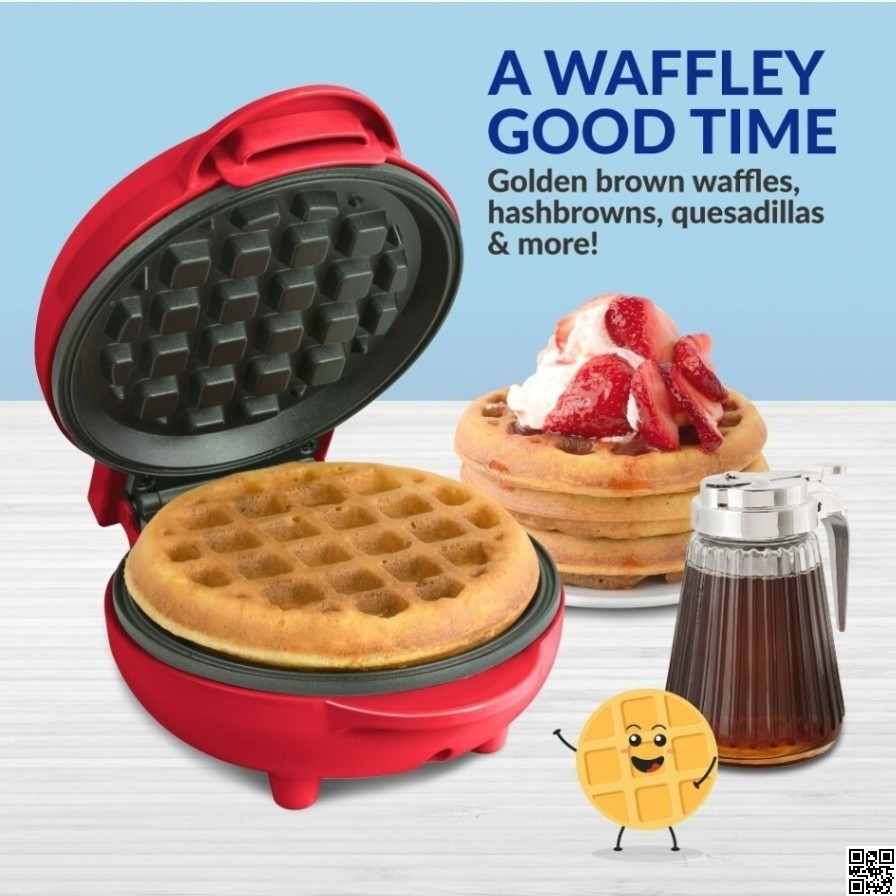 Electric Bubble Egg Waffle Maker | Eggette Waffle Machine 350W thumbnail 2