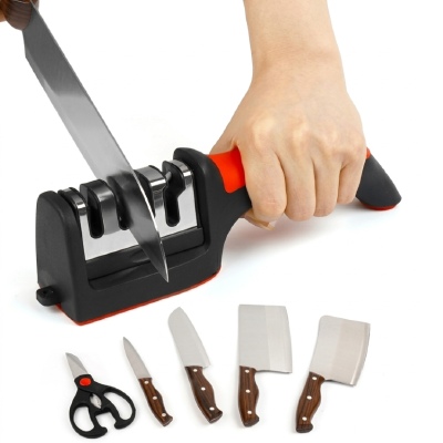 Knife Sharpener Stainless Steel – Kitchen Tool for Sharpening Knives