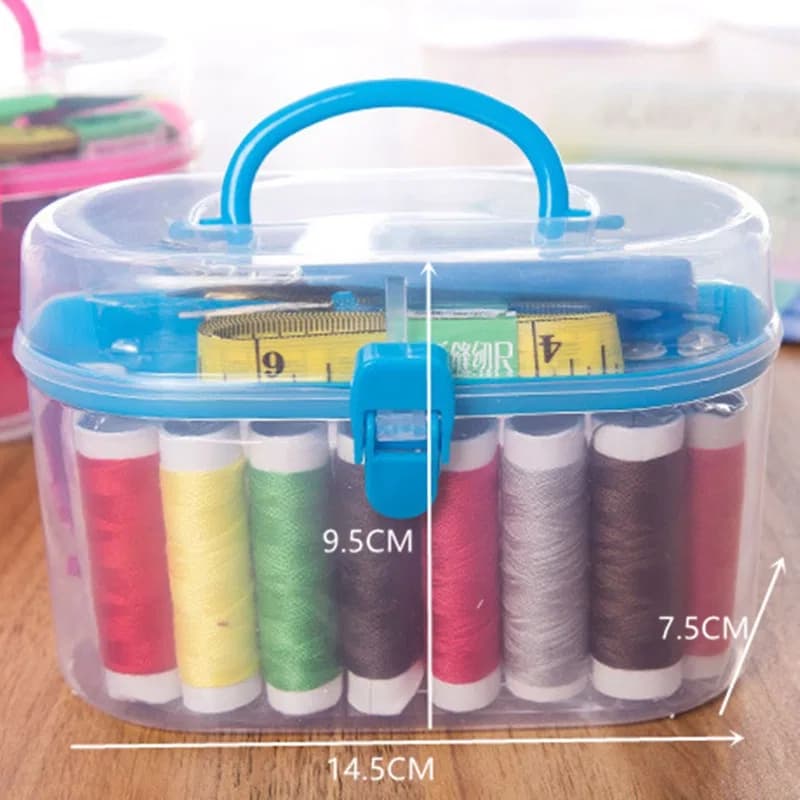 Sewing Kit Sewing Box with Sewing Accessories, Household Sewing Tools, Portable Sewing Box thumbnail 4