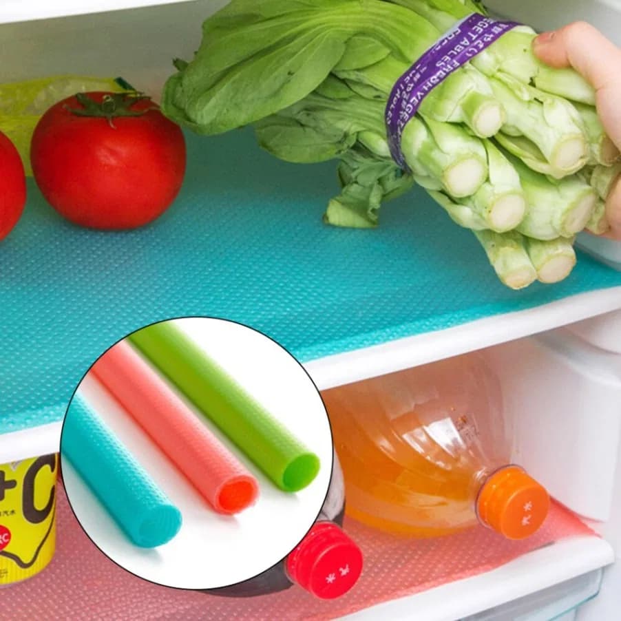 Freeze Mat 1pcs, Anti Slip Fridge Mat, Washable Refrigerator Mats, Waterproof Fridge Mats, Drawer Mats thumbnail 4