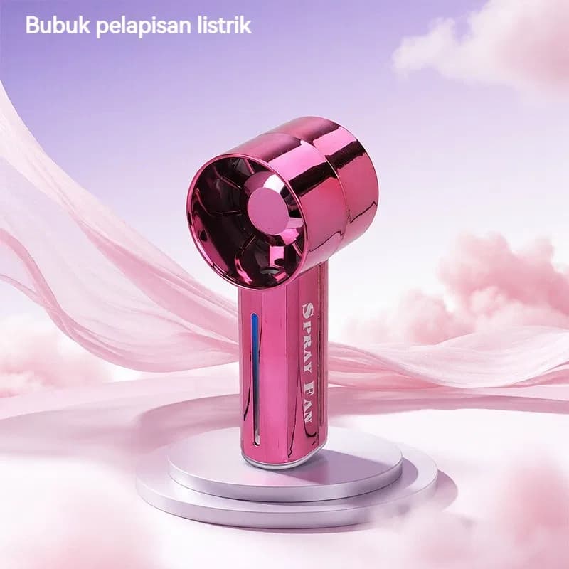 Portable Mist Fan - Rechargeable Mini Cooling Fan, Portable Handheld Spray Fan, Recharge Hand Held Fan Humidifier Mist Cooler Cooling Spray Handheld Spray Fan thumbnail 3