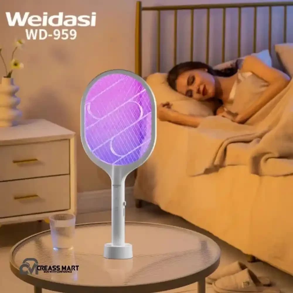 WEIDASI WD-959 Rechargeable Mosquito Swatter Racket, Rechargeable Mosquito Killer Bat thumbnail 4
