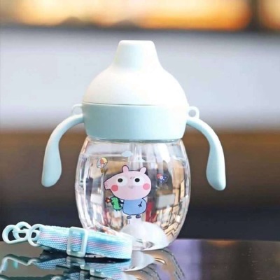 Sipper Water Bottle 280ml – Baby & Kids Double Handle Mum Pot Feeding Bottle