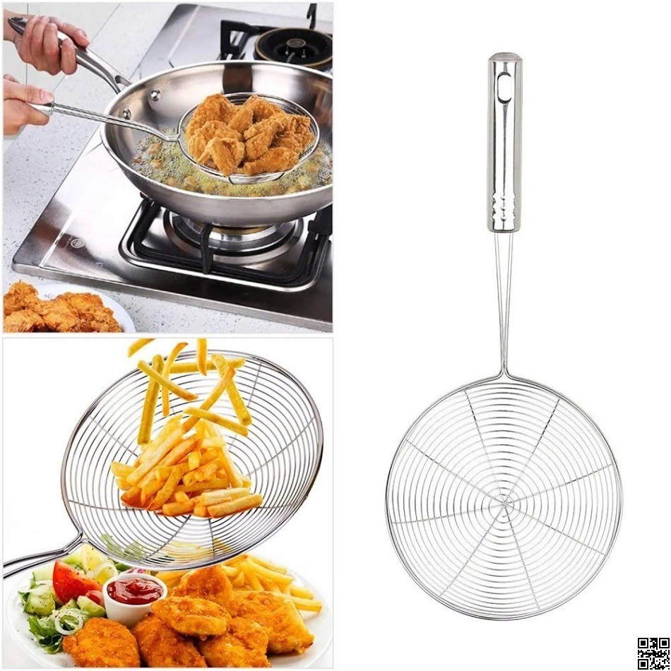 Frying Strainer – Large Oil Strainer & Deep Fry Strainer for Kitchen thumbnail 8