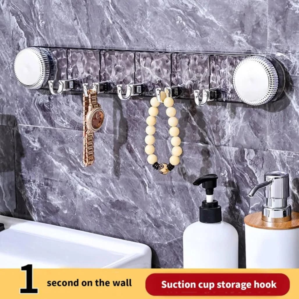 Multipurpose Rotating Suction Cup Hook with Strong Adhesion for Kitchen Supplies and Bathroom Organization thumbnail 3