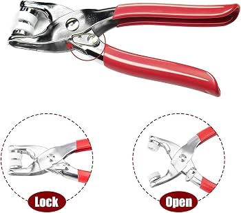 Tich Button Machine, Snap Button Attaching Machine | Automatic Stainless Steel Button Press with 100 Free Buttons thumbnail 8