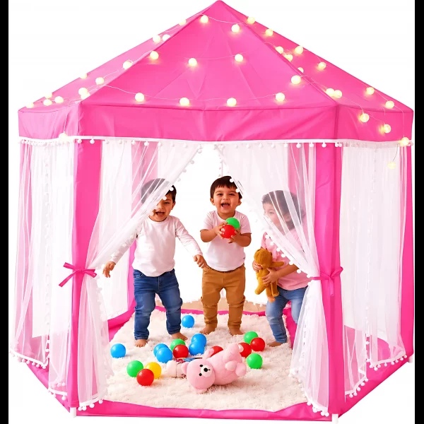 Diamond Castle Tent House with 50 Balls – Princess Castle Play House
