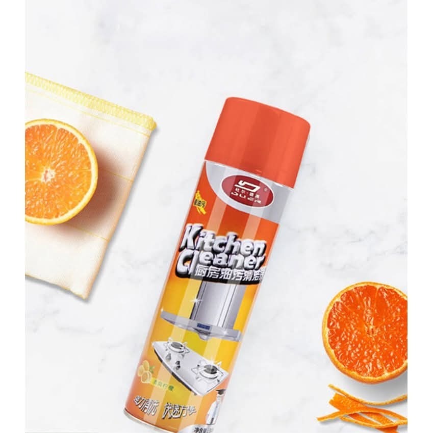 500ml Kitchen Cleaner Foam Spray - Powerful Lemon Degreaser & Stain Remover thumbnail 3