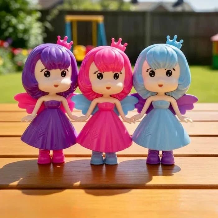 3 pcs Barbie Doll, 3 piece barbie Doll set play with new friend toy thumbnail 4