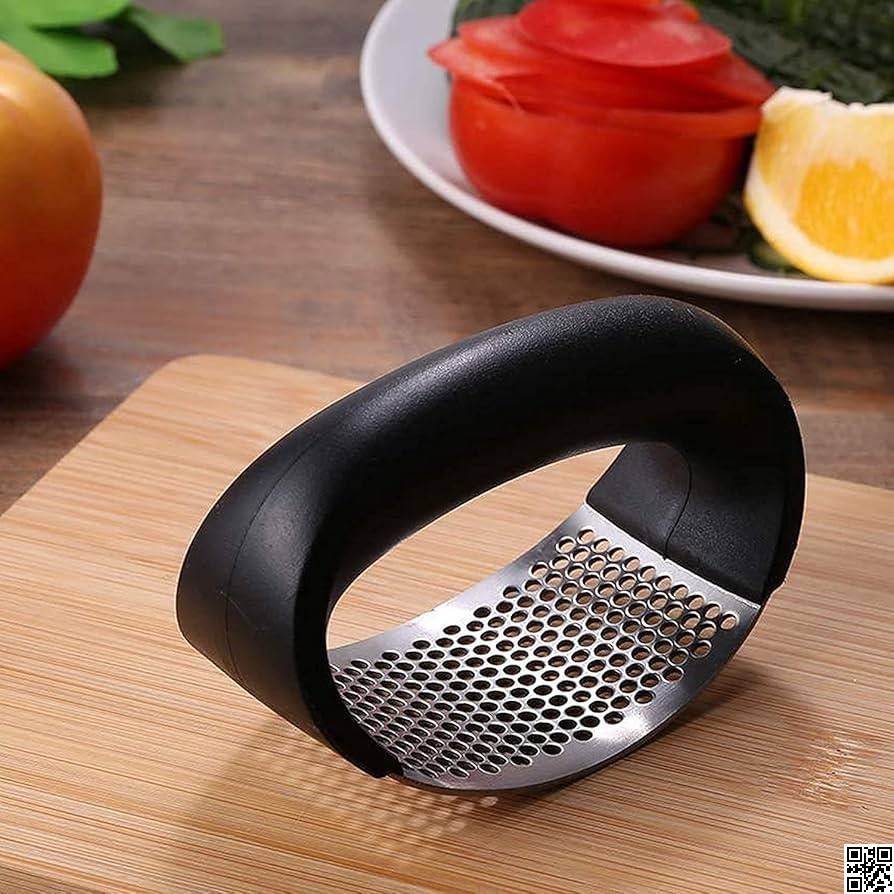 Garlic Press Chopper and Mincer – Stainless Steel Garlic Crusher & Ginger Squeezer thumbnail 5