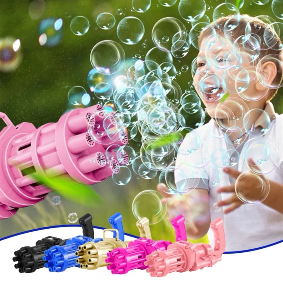 Gatling Bubble Cool Toys & Gif for Summer Children Kids Plastic Toy Boy Bubbles for Kid Bubbles Kids Toys