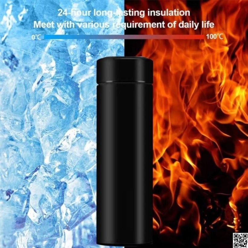 Smart Thermal Flask with LED Temperature Display – Stainless Steel Insulated Water Bottle thumbnail 3