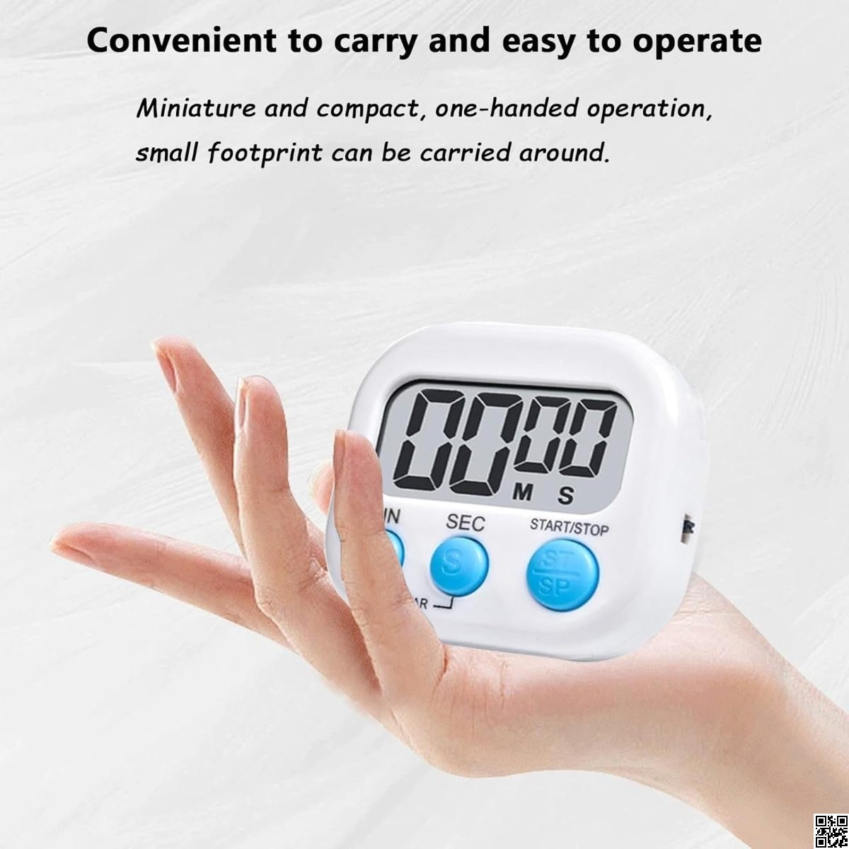 Digital Timer Stopwatch | Premium Study & Kitchen Timer with Magnetic Stand | Count Up & Countdown Clock thumbnail 3