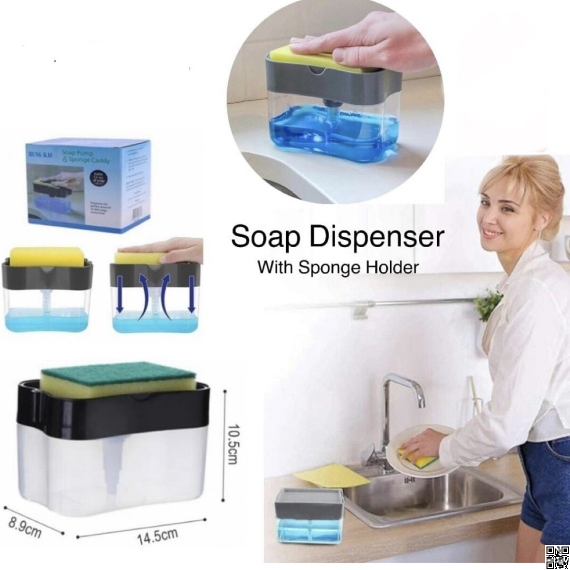 Kitchen Soap Pump – Liquid Dish Soap Dispenser for Easy Cleaning thumbnail 5
