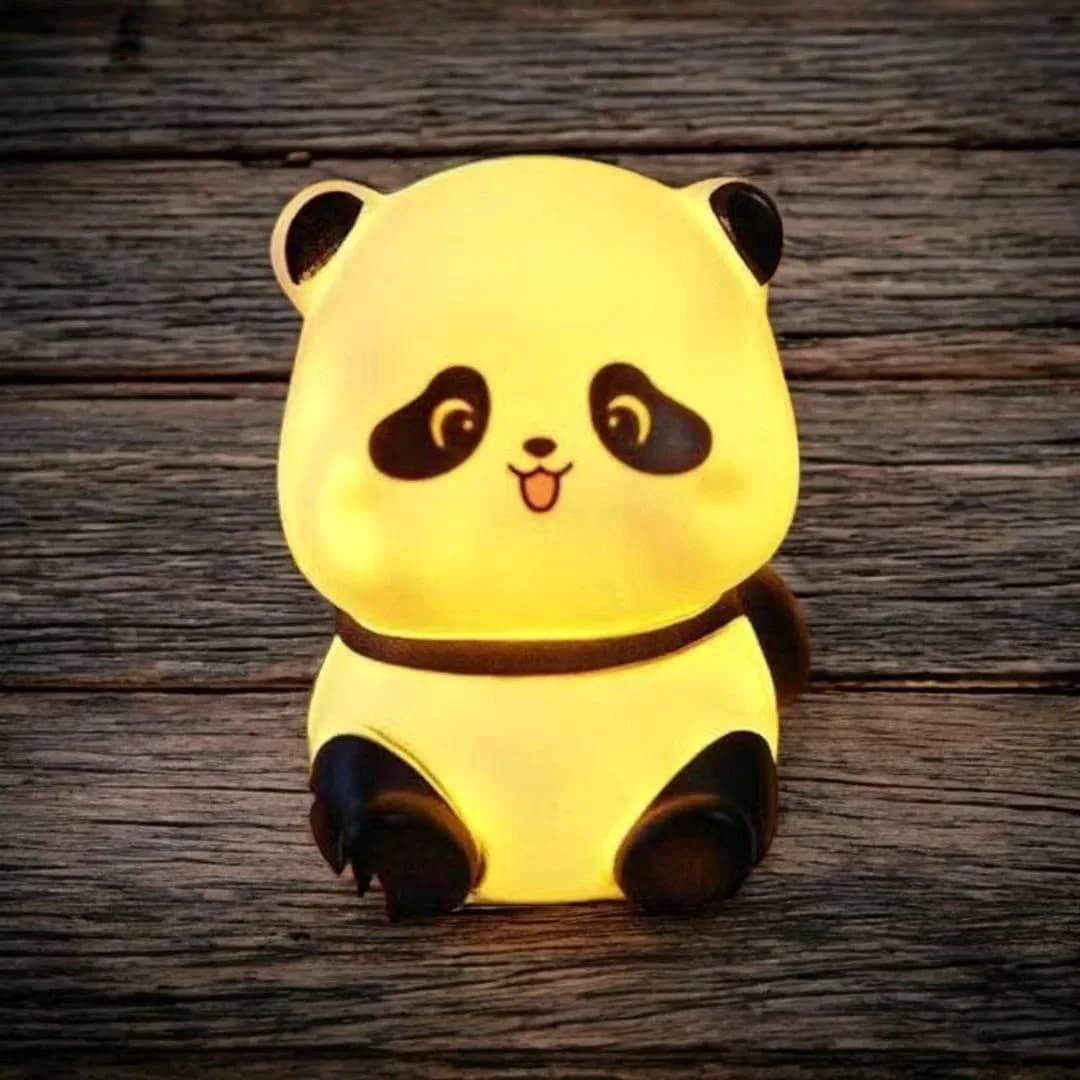 Panda LED Night Light Living Room Cute Panda Plastic Lamp Bedside Decor Creative Kids Night Light Birthday Gift Cake Decor thumbnail 8