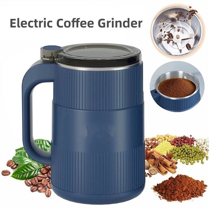 Electric Coffee & Spice Grinder – Stainless Steel Powder Grinding Machine (250W)
