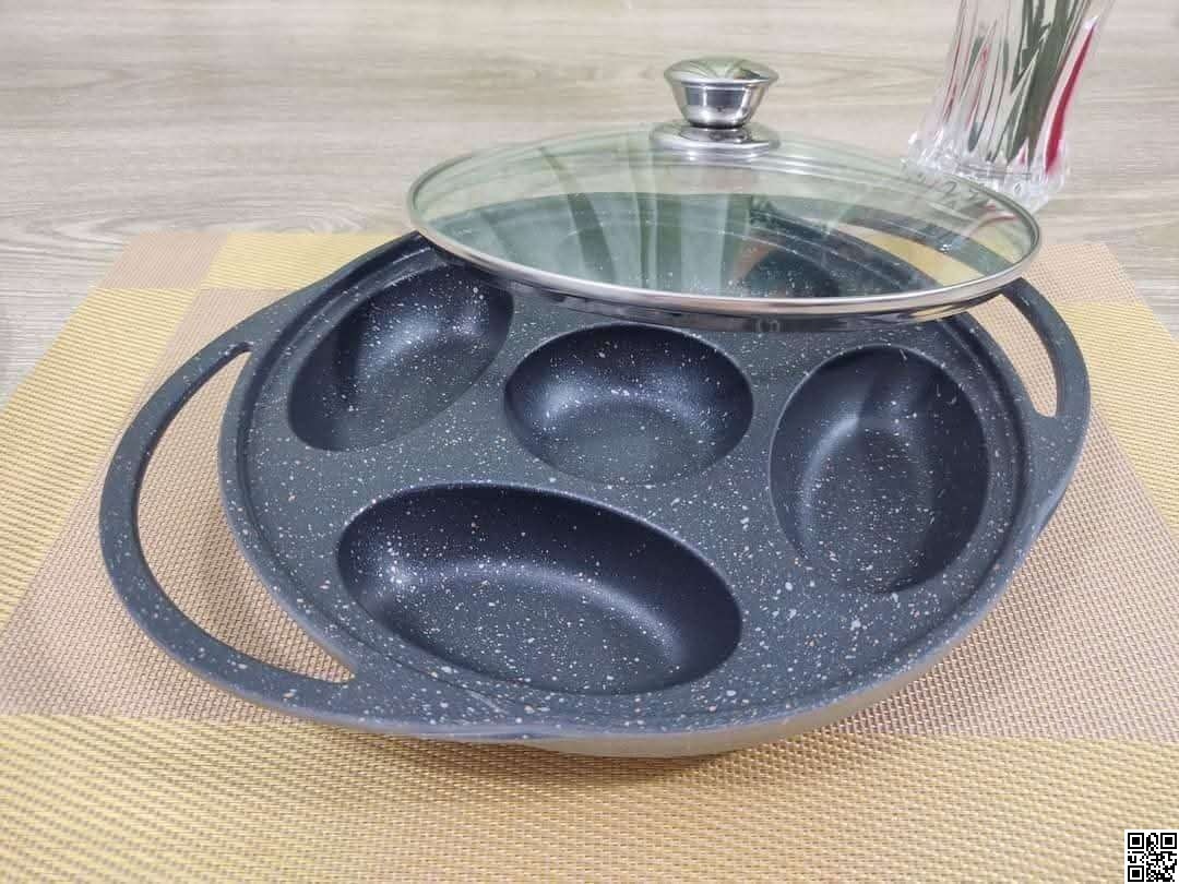Non-Stick Pitha Pan with Glass Lid – BD-Kor Pitha Ful Pan