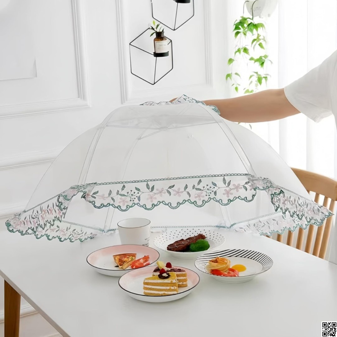 Umbrella Food Cover – Mesh Table Food Cover for Kitchen & Outdoor thumbnail 4