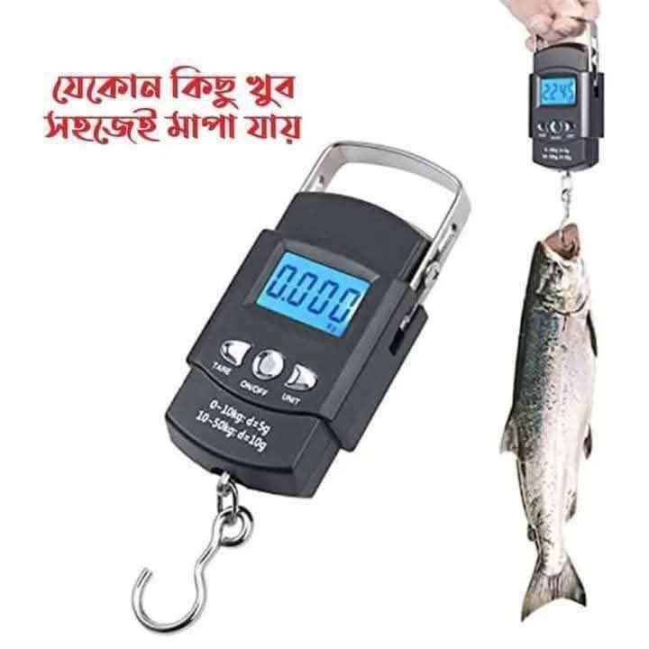 Digital Hanging Weight Scale – Portable Electronic Hook Scale (50kg) thumbnail 5