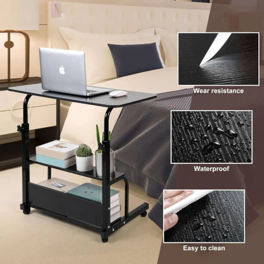 Double layer adjustable table, Height Adjustable Portable Laptop Desk Table, Sofa Table, Side Table, Bed Table, Study Desk Table thumbnail 6